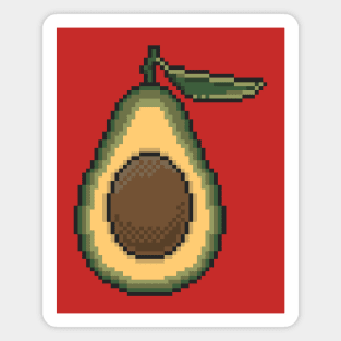 Pixel Avocado Magnet